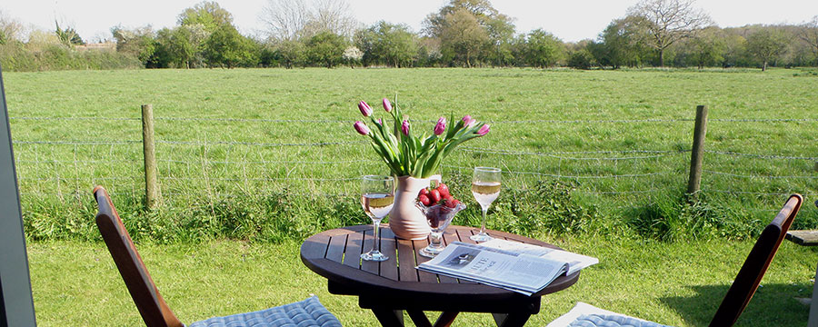 View from Acorn Cottage garden
